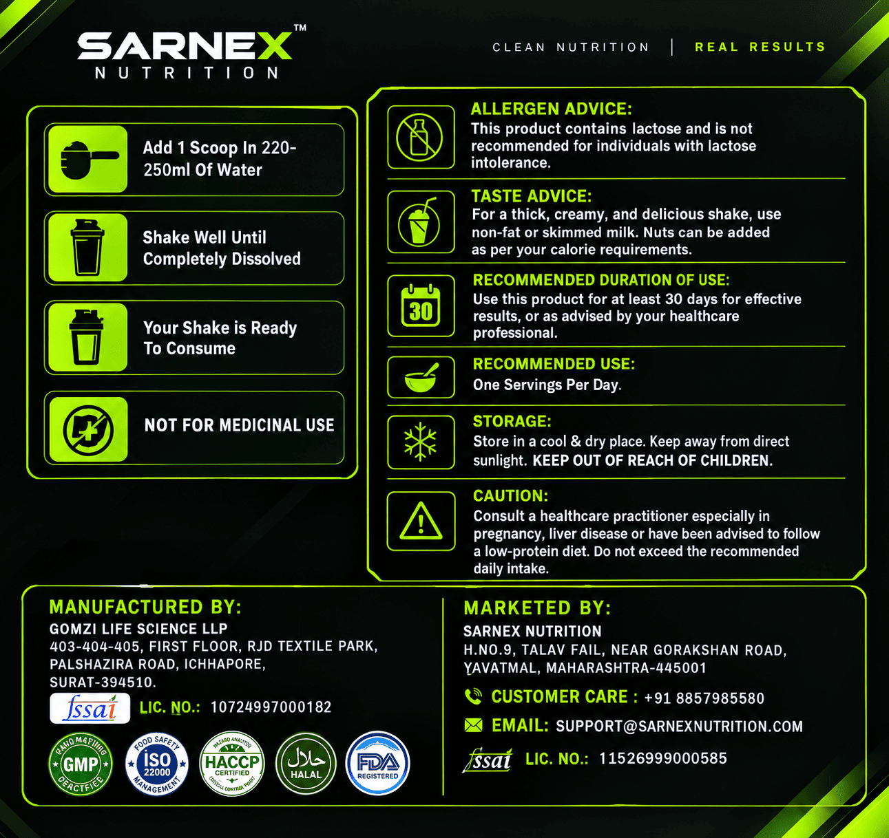 SARNEX Muscle Protein 80